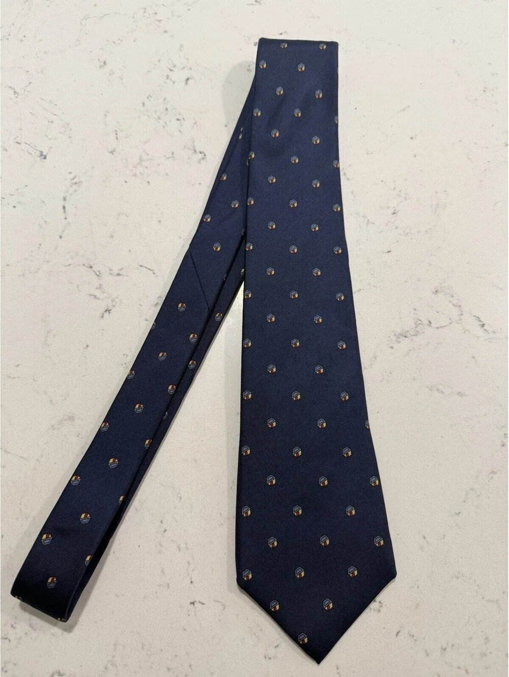 Vintage Egon Von Furstenberg Men’s Tie Blue